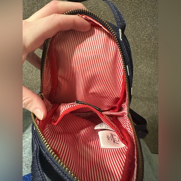 Herschel Supply Co Mini Backpack Denim White Dots - Picture 7 of 8